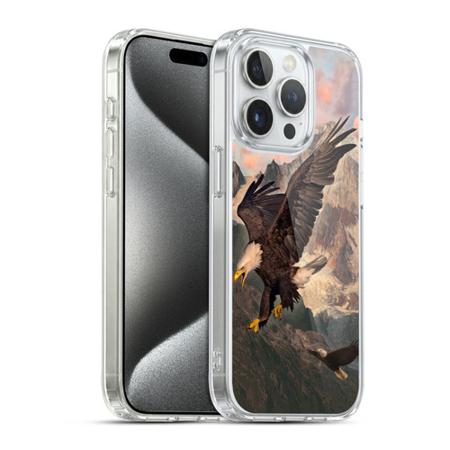 Vincent Hie Key Art Eagle Strike Soft Gel Case for Apple iPhone 15 Pro & MagSafe