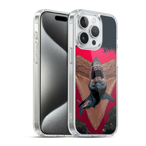 Vincent Hie Key Art Shark Soft Gel Case for Apple iPhone 15 Pro & MagSafe