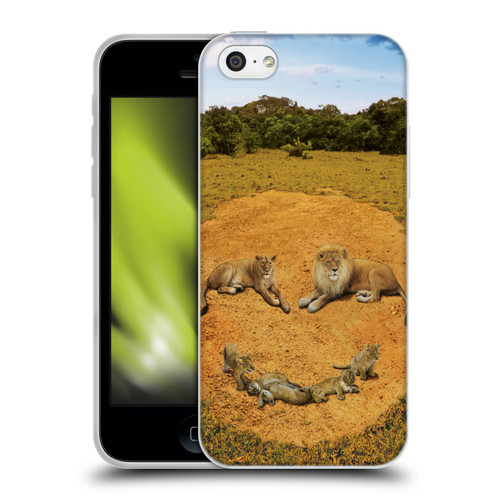 Vincent Hie Key Art A Lion Happiness Soft Gel Case for Apple iPhone 5c