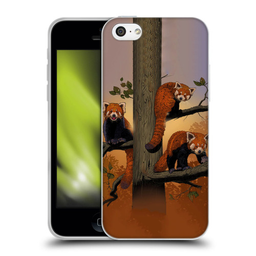 Vincent Hie Key Art Red Pandas Soft Gel Case for Apple iPhone 5c