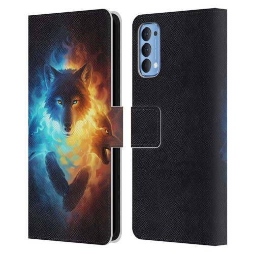 Jonas "JoJoesArt" Jödicke Fantasy Art Inner Fight Leather Book Wallet Case Cover For OPPO Reno 4 5G