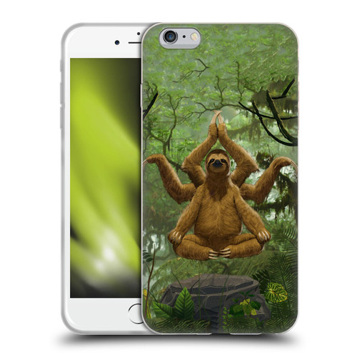 Vincent Hie Key Art Zen Sloth Soft Gel Case for Apple iPhone 6 Plus / iPhone 6s Plus