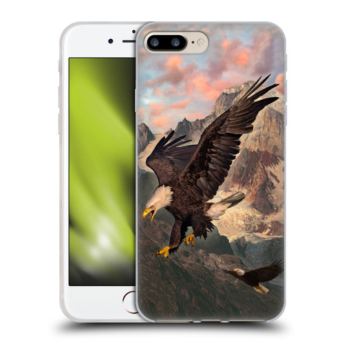 Vincent Hie Key Art Eagle Strike Soft Gel Case for Apple iPhone 7 Plus / iPhone 8 Plus