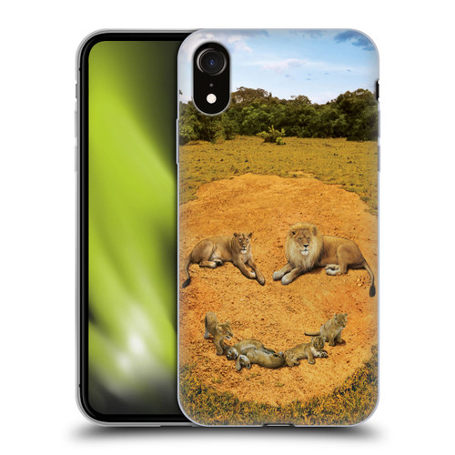 Vincent Hie Key Art A Lion Happiness Soft Gel Case for Apple iPhone XR