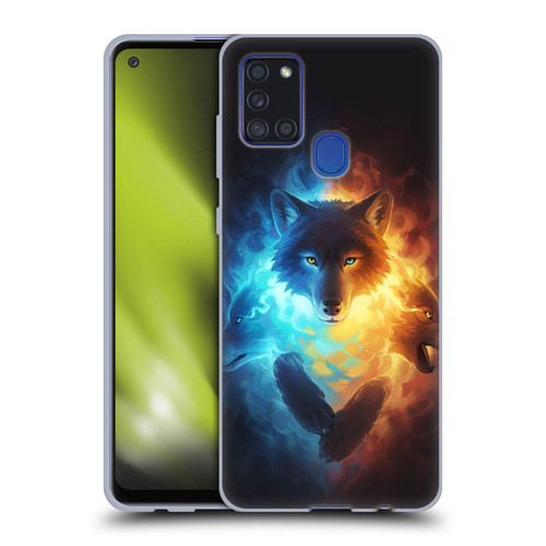 Jonas "JoJoesArt" Jödicke Fantasy Art Inner Fight Soft Gel Case for Samsung Galaxy A21s (2020)