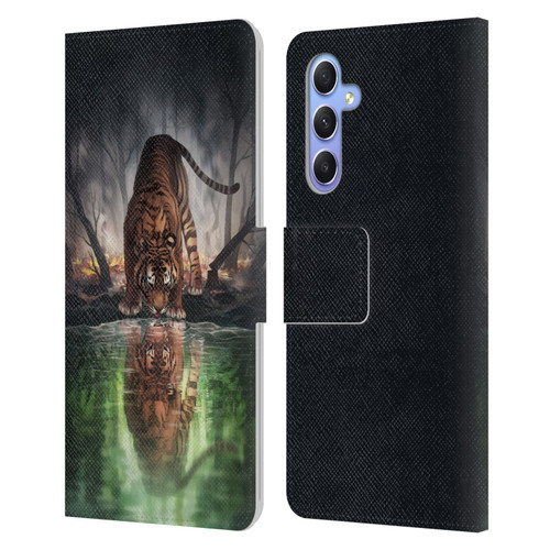 Jonas "JoJoesArt" Jödicke Fantasy Art The World I Used To Know Leather Book Wallet Case Cover For Samsung Galaxy A34 5G