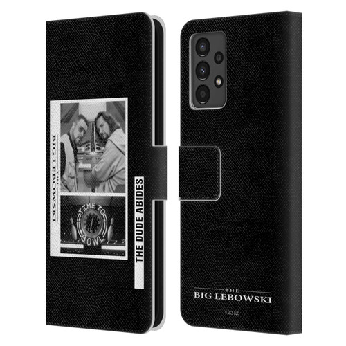 The Big Lebowski Graphics Black And White Leather Book Wallet Case Cover For Samsung Galaxy A13 (2022)