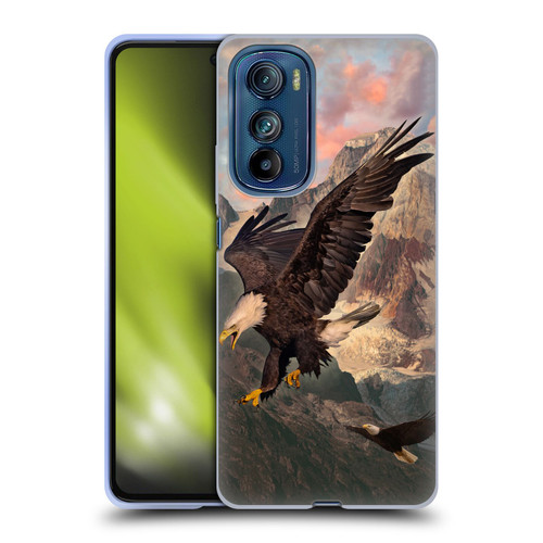 Vincent Hie Key Art Eagle Strike Soft Gel Case for Motorola Edge 30