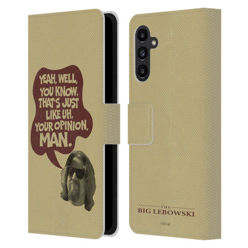 The Big Lebowski Graphics The Dude Opinion Leather Book Wallet Case Cover For Samsung Galaxy A13 5G (2021)