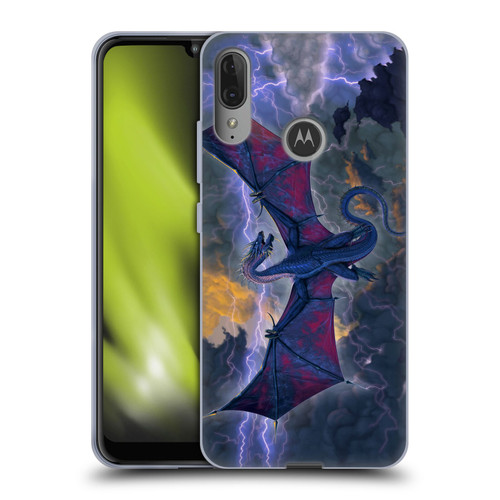 Vincent Hie Key Art Thunder Dragon Soft Gel Case for Motorola Moto E6 Plus