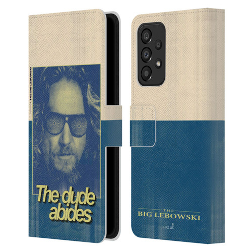 The Big Lebowski Graphics The Dude Abides Leather Book Wallet Case Cover For Samsung Galaxy A33 5G (2022)