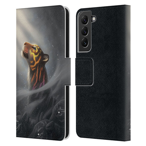Jonas "JoJoesArt" Jödicke Fantasy Art Finding Myself Leather Book Wallet Case Cover For Samsung Galaxy S22+ 5G