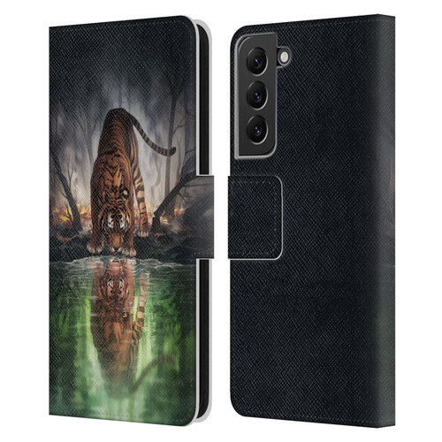 Jonas "JoJoesArt" Jödicke Fantasy Art The World I Used To Know Leather Book Wallet Case Cover For Samsung Galaxy S22+ 5G