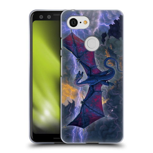 Vincent Hie Key Art Thunder Dragon Soft Gel Case for Google Pixel 3