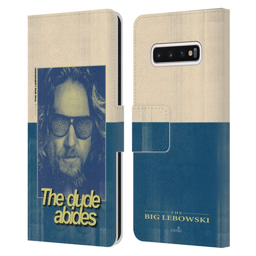 The Big Lebowski Graphics The Dude Abides Leather Book Wallet Case Cover For Samsung Galaxy S10