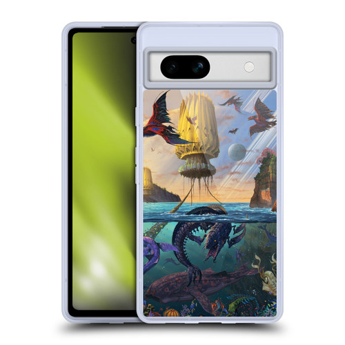 Vincent Hie Key Art Alien World Soft Gel Case for Google Pixel 7a