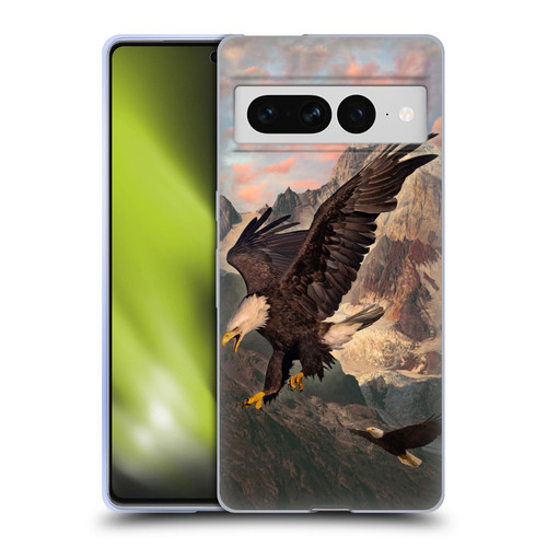 Vincent Hie Key Art Eagle Strike Soft Gel Case for Google Pixel 7 Pro