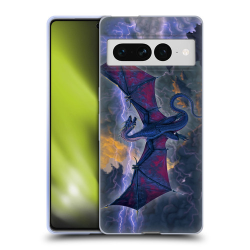 Vincent Hie Key Art Thunder Dragon Soft Gel Case for Google Pixel 7 Pro