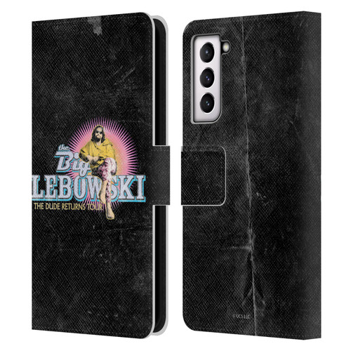 The Big Lebowski Graphics The Dude Returns Leather Book Wallet Case Cover For Samsung Galaxy S21 5G