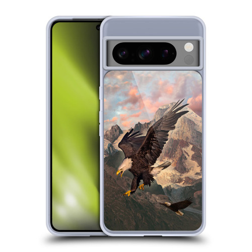 Vincent Hie Key Art Eagle Strike Soft Gel Case for Google Pixel 8 Pro