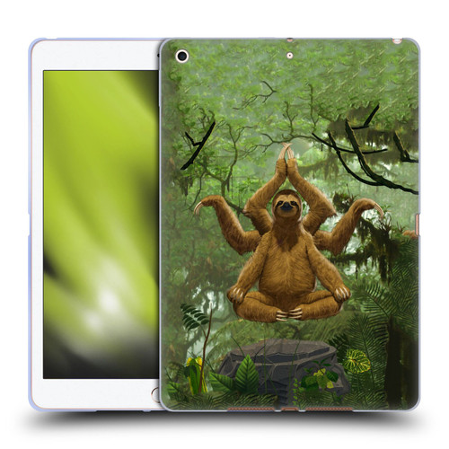 Vincent Hie Key Art Zen Sloth Soft Gel Case for Apple iPad 10.2 2019/2020/2021