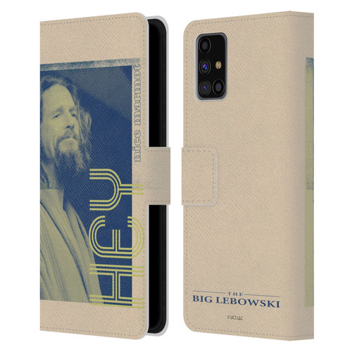 The Big Lebowski Graphics The Dude Leather Book Wallet Case Cover For Samsung Galaxy M31s (2020)