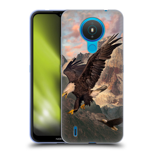 Vincent Hie Key Art Eagle Strike Soft Gel Case for Nokia 1.4