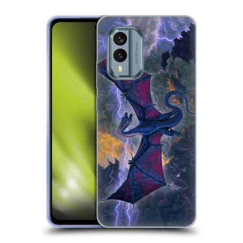 Vincent Hie Key Art Thunder Dragon Soft Gel Case for Nokia X30