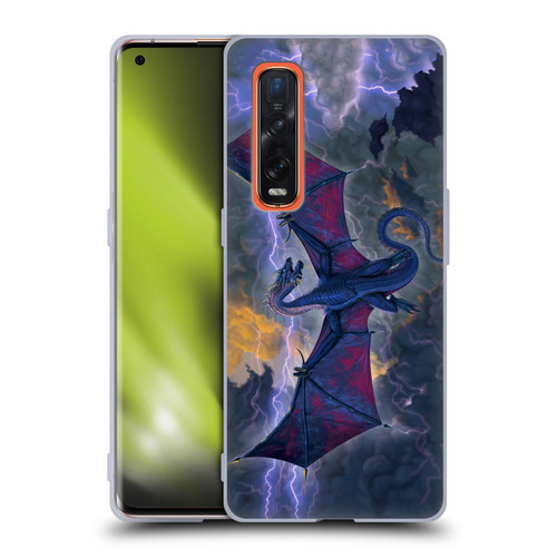 Vincent Hie Key Art Thunder Dragon Soft Gel Case for OPPO Find X2 Pro 5G