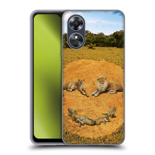 Vincent Hie Key Art A Lion Happiness Soft Gel Case for OPPO A17