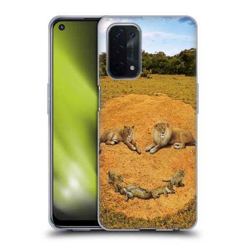 Vincent Hie Key Art A Lion Happiness Soft Gel Case for OPPO A54 5G