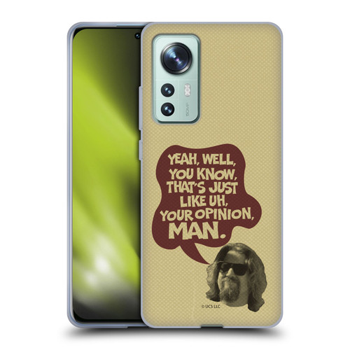 The Big Lebowski Graphics The Dude Opinion Soft Gel Case for Xiaomi 12