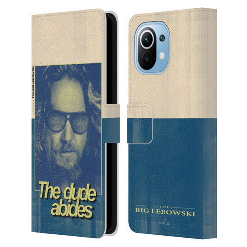 The Big Lebowski Graphics The Dude Abides Leather Book Wallet Case Cover For Xiaomi Mi 11