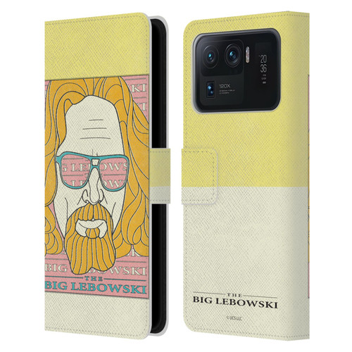 The Big Lebowski Graphics The Dude Head Leather Book Wallet Case Cover For Xiaomi Mi 11 Ultra