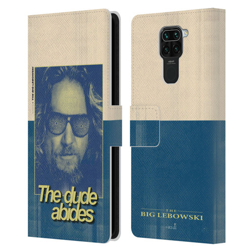 The Big Lebowski Graphics The Dude Abides Leather Book Wallet Case Cover For Xiaomi Redmi Note 9 / Redmi 10X 4G