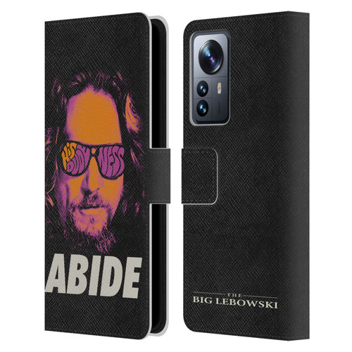 The Big Lebowski Graphics The Dude Neon Leather Book Wallet Case Cover For Xiaomi 12 Pro