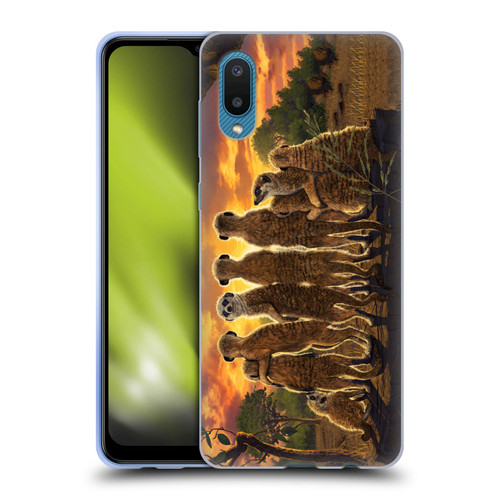 Vincent Hie Key Art Meerkat Family Soft Gel Case for Samsung Galaxy A02/M02 (2021)