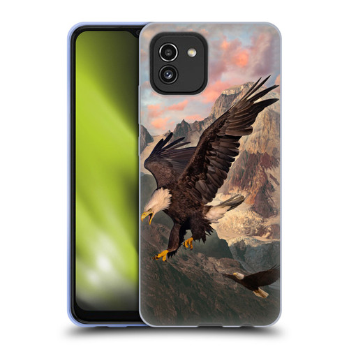 Vincent Hie Key Art Eagle Strike Soft Gel Case for Samsung Galaxy A03 (2021)