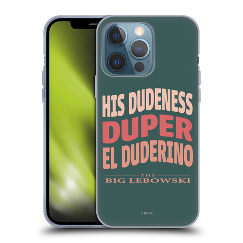 The Big Lebowski Retro El Duderino Soft Gel Case for Apple iPhone 13 Pro