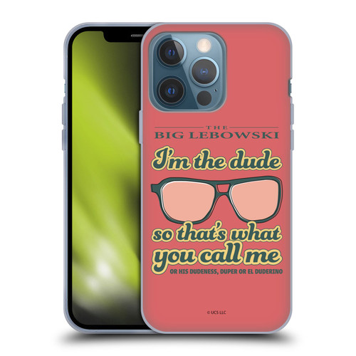 The Big Lebowski Retro I'm The Dude Soft Gel Case for Apple iPhone 13 Pro
