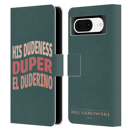 The Big Lebowski Retro El Duderino Leather Book Wallet Case Cover For Google Pixel 8