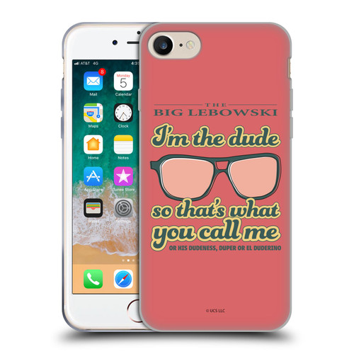 The Big Lebowski Retro I'm The Dude Soft Gel Case for Apple iPhone 7 / 8 / SE 2020 & 2022