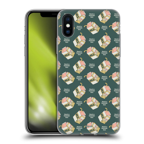 The Big Lebowski Retro The Dude Milk Pattern Soft Gel Case for Apple iPhone X / iPhone XS