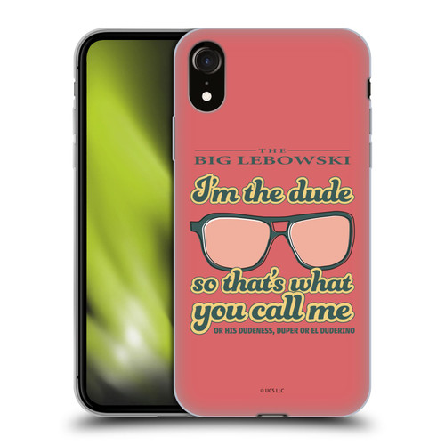 The Big Lebowski Retro I'm The Dude Soft Gel Case for Apple iPhone XR