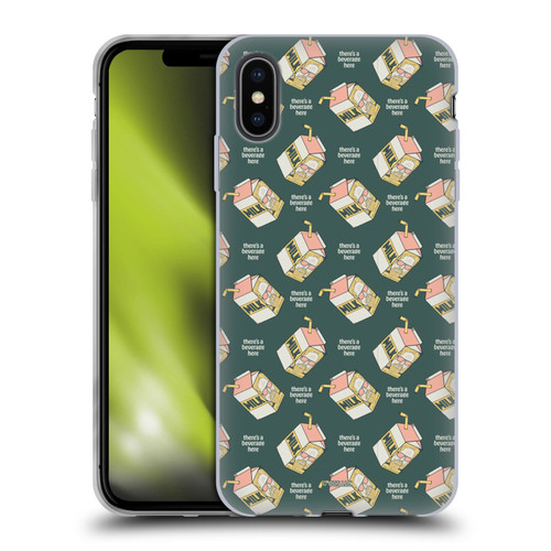 The Big Lebowski Retro The Dude Milk Pattern Soft Gel Case for Apple iPhone XS Max