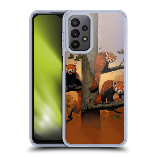 Vincent Hie Key Art Red Pandas Soft Gel Case for Samsung Galaxy A23 / 5G (2022)