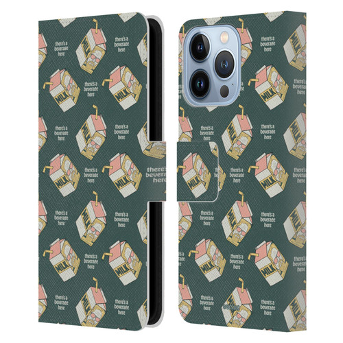 The Big Lebowski Retro The Dude Milk Pattern Leather Book Wallet Case Cover For Apple iPhone 13 Pro