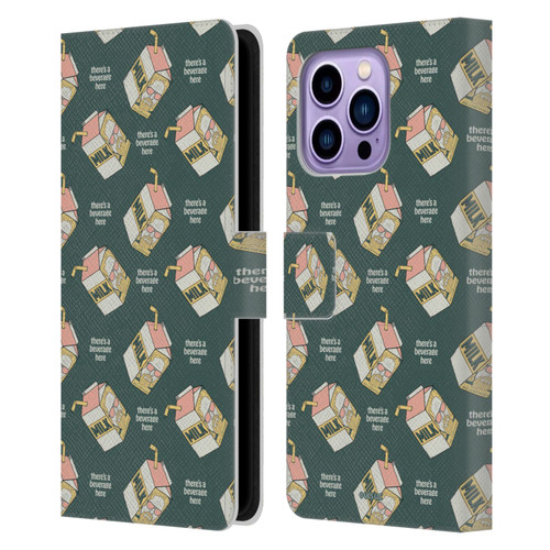 The Big Lebowski Retro The Dude Milk Pattern Leather Book Wallet Case Cover For Apple iPhone 14 Pro Max