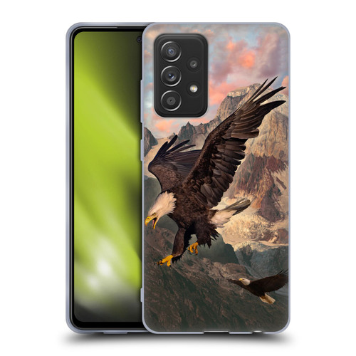 Vincent Hie Key Art Eagle Strike Soft Gel Case for Samsung Galaxy A52 / A52s / 5G (2021)