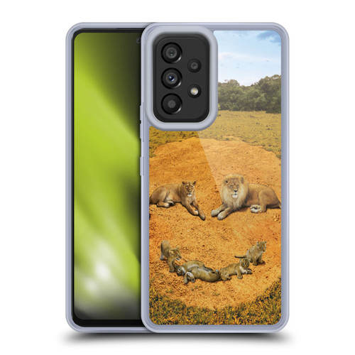 Vincent Hie Key Art A Lion Happiness Soft Gel Case for Samsung Galaxy A53 5G (2022)